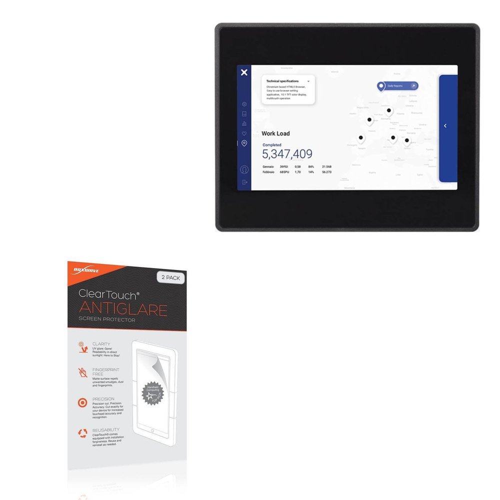 BoxWave Screen Protector Compatible with Exor eSMART107 (7 in) - ClearTouch Anti-Glare (2-Pack), Anti-Fingerprint Matte Film Skin