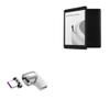 BoxWave Adapter Compatible with Pinnaco OS7071 eReader (6 in) - MagnetoSnap PD Angle Adapter, Magnetic Charging Connector Device Saver - Metallic Silver view 1