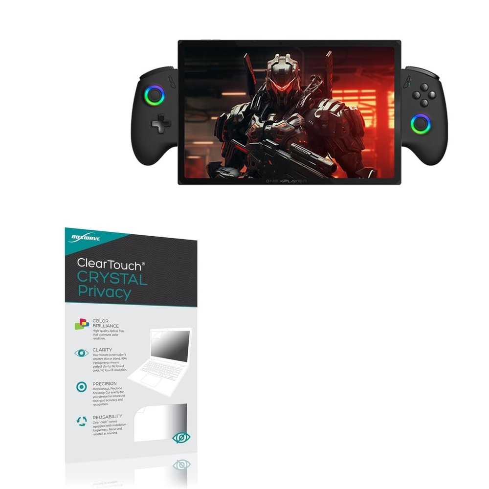BoxWave Screen Protector Compatible with OneXPlayer X1 (10.95 in) - ClearTouch Crystal Privacy (2-Pack), Privacy Screen Protector Flexible Film Clear