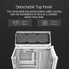 ASUS TUF Gaming GT302 ARGB White Edition ATX Mid-Tower Case Four 140x28mm ARGB Fans for Airflow & Static Pressure, Interchangeable Panel, Detachable top Panel, Hidden-Connector Motherboard Support view 4