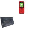 BoxWave Keyboard Compatible with Cherry Mobile C17i - SlimKeys Bluetooth Keyboard, Portable Thin with Chiclet-Style Keys - Jet Black view 1