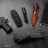 NP NIGHT PROVISION [New 2024] TH2C Compact Tactical Flashlight Holster Improved Closed-end with Metal Belt Clip for Duty Belt Pouch Stretchable Holder for Police Military Security Belt view 4