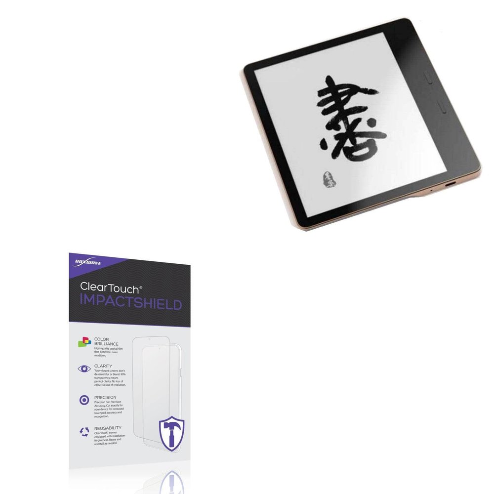 BoxWave Screen Protector Compatible with Xiaomi e-Reader (7 in) - ClearTouch ImpactShield (2-Pack), Impenetrable Screen Protector Flexible Film