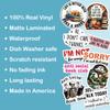 10pcs Anti Social Sticker Sheet, Funny Introvert Vinyl Decals, Sarcastic Social Anxiety Aesthetic, Anti People Mood Stickers, Waterproof, UV-Resistant, for Water Bottle, Scrapbook, Laptop, Car, Truck view 4