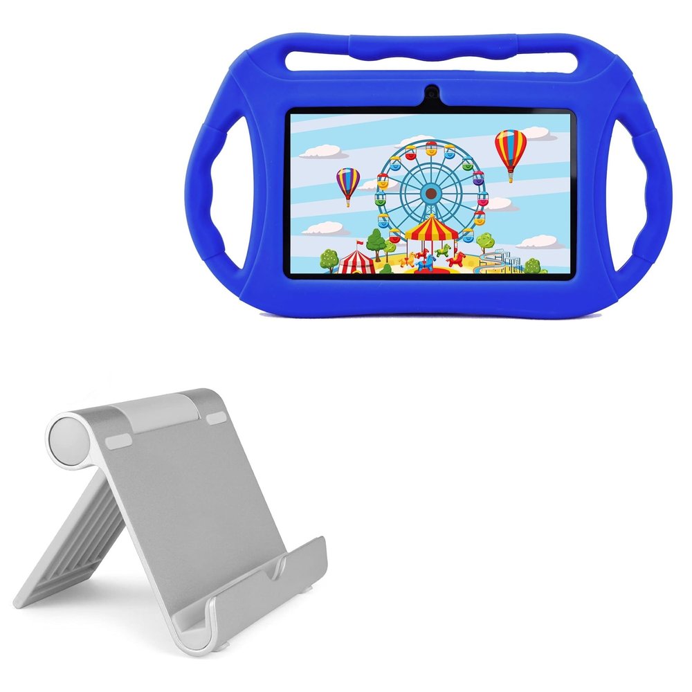 BoxWave Stand and Mount Compatible with Veidoo Kids Tablet (7 in) - VersaView Aluminum Stand, Portable, Multi Angle Viewing Sturdy