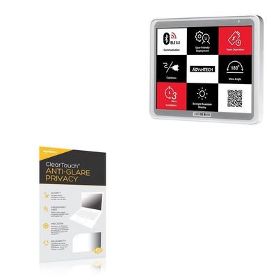 BoxWave Screen Protector Compatible with Advantech LEO-D52 - ClearTouch Anti-Glare Privacy (2-Pack), Privacy Screen Protector Flexible Film Anti-Glare