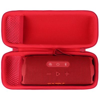 Lebakort Hard Case Compatible with JBL Flip 7 6 5 4 Waterproof Portable Speaker (Red Case)