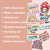 (10pcs) Kindness Stickers Motivational Inspirational Positive Affirmation Stickers Funny Gifts Multiple Different Design, Waterproof, UV- Resistant, Suitable for Tumbler, Laptop, Car, Truck view 3