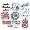 10pcs Music Lover Sticker Sheet, Aesthetic Fun Vinyl Decals Gifts for Musicians, Bands, Songwriters, Waterproof, UV-Resistant, for Music Fans, for Laptop, Water Bottle, Guitar Case, Notebook, Mirror view 1