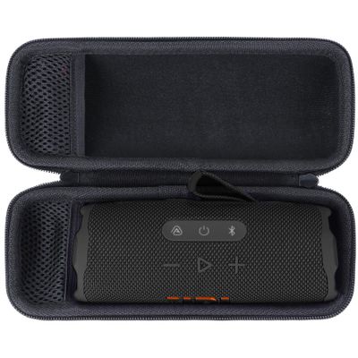 Lebakort Hard Case Compatible with JBL Flip 7 6 5 4 Waterproof Portable Speaker (Black Case)