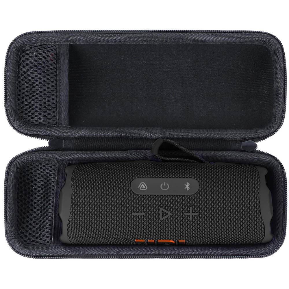 Lebakort Hard Case Compatible with JBL Flip 7 6 5 4 Waterproof Portable Speaker (Black Case)