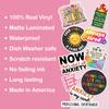 10pcs Anxiety Sticker Sheet, Uplifting and Cute Vinyl Decals for Mental Health Support, Self-Care, Emotional Wellness, Waterproof, UV-Resistant, for Laptop, Water Bottle, Journal, Mirror, Notebook view 3