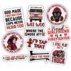 10pcs Firefighter Sticker Sheet, Brave Patriotic Vinyl Decals for Firefighters, EMTs, First Responders, Rescue Heroes Gifts, Waterproof, UV-Resistant, for Helmet, Water Bottle, Laptop, Toolbox view 1