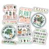 10pcs Plant Stickers Sheet Funny Garden Botanical Pot Gardener Plant Lover Funny Gifts Multiple Different Design, Waterproof, UV- Resistant, Suitable for Water Botle, Window, Laptop, Car (Design 1) view 1