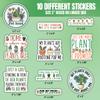 10pcs Plant Stickers Sheet Funny Garden Botanical Pot Gardener Plant Lover Funny Gifts Multiple Different Design, Waterproof, UV- Resistant, Suitable for Water Botle, Window, Laptop, Car (Design 1) view 2