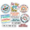 10pcs Occupational Therapist Sticker Sheet, Cute Motivational Vinyl Decals for OTs, OTAs, Therapy Gifts for Students, Coworkers, Waterproof, UV-Resistant, for Laptop, Water Bottle (Design 1) view 1