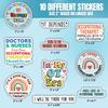 10pcs Occupational Therapist Sticker Sheet, Cute Motivational Vinyl Decals for OTs, OTAs, Therapy Gifts for Students, Coworkers, Waterproof, UV-Resistant, for Laptop, Water Bottle (Design 1) view 2