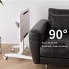 RAYACO Lightweight, Medical Bed Side Table, Computer Desk, Gaming Desk, Laptop Sofa, Folding Height with 4 Casters (Color : A), kk666 view 3