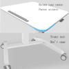 RAYACO Lightweight, Medical Bed Side Table, Computer Desk, Gaming Desk, Laptop Sofa, Folding Height with 4 Casters (Color : A), kk666 view 4