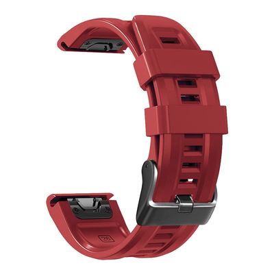 XNWKF 22 26mm Smart Watch Bands For Garmin Fenix 7 7X Silicone Straps Quick Release Watchband Fenix 6X 5X 6 5 Plus/945 Bracelet Correa (Color : O, Size : 26mm Fenix 5X 5XPlus)