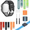 EKSIL Silicone Smart Watchband Replacement Straps For Garmin Forerunner 920XT 920 XT Wristband Running Swim Sport Bracelet+ Tool Belt (Color : C) view 2