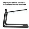 Coyktonty Desktop Speaker Stand 1 Pair,Tilted Desktop Speaker Stands for Small SpeakersDesk Audio Stand for Bookshelf, Laptop Speaker view 4