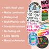 10pcs Mental Health Sticker Sheet, Vinyl Decals Positive Affirmations, Encouraging, Motivational Gifts, Waterproof, UV-Resistant, for Students, Therapists, for Laptop, Mirror, Water Bottle (Design 1) view 4
