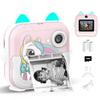Instant Print Camera for Kids, Christmas Birthday Gifts for Girls Boys, Selfie Digital Camera with 1080P Videos, Portable Toy for 4 5 6 7 8 9 10 Years Old Girl with Print Paper & 32G Card view 1