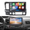 10.1 Inch Android 13 Car Stereo Radio for Honda Civic 2006-2011 Double Din HD Touch with Wireless Carplay Android Auto Bluetooth Car Radio GPS WiFi FM RDS Backup Camera External Mic - 2+32GB (2+32G) view 1