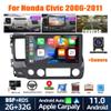 10.1 Inch Android 13 Car Stereo Radio for Honda Civic 2006-2011 Double Din HD Touch with Wireless Carplay Android Auto Bluetooth Car Radio GPS WiFi FM RDS Backup Camera External Mic - 2+32GB (2+32G) view 2