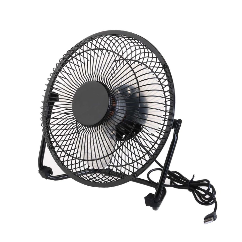 ARTIBETTER 8-inch Metal Fan Rechargeable Mini Fan 2-mode Wind Power Rotatable for Desk/car/office Quiet