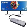 Gigastone [4K HDMI USB C Hub] 7-in-1 Multiport Adapter with PD 100W Thunderbolt Docking Station view 1
