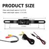 Back Up Camera for Cars with 8 Light,SD Night Vision License Plate Backup Camera with 170 Wide Angle,Universal Rear View Camera for Cars Includes Mounting Accessories view 2