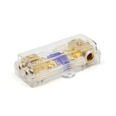 XYBSDBTNR Car Stereo Audio Base 60A 1 in 2 Out Fuse Holder Distribution Block