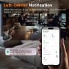 Key Finder, Bluetooth Tracker Working with Apple Find My (iOS Only) | IP67 Waterproof Tracker for Outdoor, Luggage Tracker for Phone | Find My Keys Device, Battery Replaceable, 4 Pack view 4
