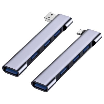 1/2 USB 3.0 Hub - 4 in 1 Portable USB Splitter, Rapid Data Transfer USB Charging Hub | Ultra-Slim Data USB Hub, Multipurpose USB Splitter Expander for Computers Laptops and Other Devices