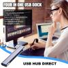 1/2 USB 3.0 Hub - 4 in 1 Portable USB Splitter, Rapid Data Transfer USB Charging Hub | Ultra-Slim Data USB Hub, Multipurpose USB Splitter Expander for Computers Laptops and Other Devices view 2