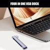 1/2 USB 3.0 Hub - 4 in 1 Portable USB Splitter, Rapid Data Transfer USB Charging Hub | Ultra-Slim Data USB Hub, Multipurpose USB Splitter Expander for Computers Laptops and Other Devices view 3