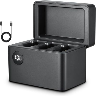 GODOX ML II-C4 MoveLink II Smart Charging Case, Buit-in Battery Charging Case MoveLink II M2 Wireless Lavalier Microphone System