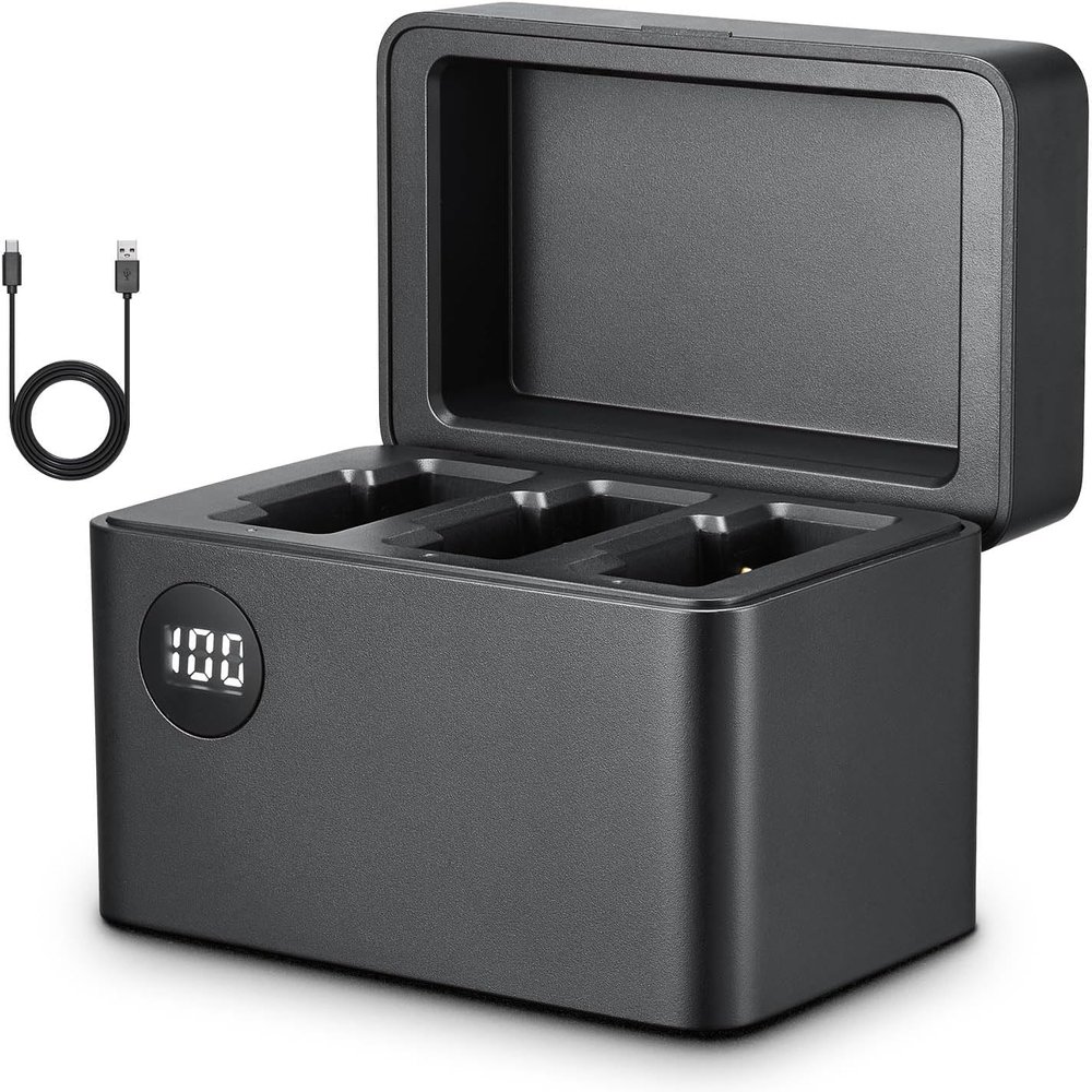 GODOX ML II-C4 MoveLink II Smart Charging Case, Buit-in Battery Charging Case MoveLink II M2 Wireless Lavalier Microphone System