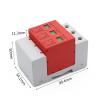 EQBVZZRD Arrester Device SPD 3P DC 500V 800V 1000V 20~40KA Surge Protective Device House Photovoltaic PV Solar System Arrester Surge Lightning Protector (Size : DC800V) view 2