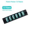 Duogalia 6 Duplex LC/OM3 Fiber Patch Panel with Duplex Multimode Aqua Blue LC Adapters, 12 Fiber Ports (4-Pack) view 3