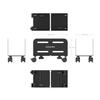 AISENS Adjustable Metal CPU Floor Stand - Black view 4