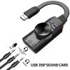 CHICHIYANG Plug and Play USB DSP Sound Card Gaming 7.1 Channel Headset Adapter Gaming Spare Parts view 4