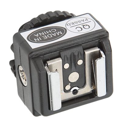 Flash Hot Shoe Adapter forDSLR C N2 Flash to Camera with PC Sync Port, Small Size and Easy to Install