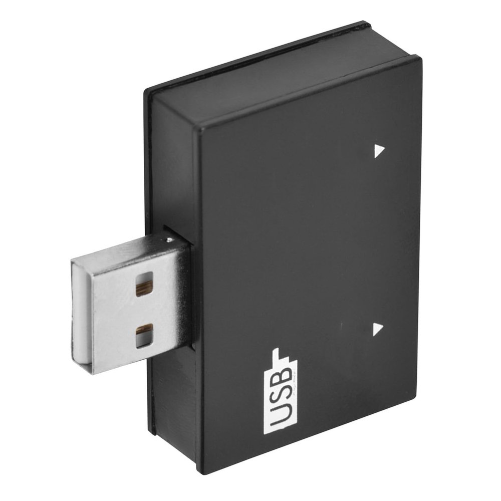 gernie Hub USB Doble Concentrator Splitter USB Y Splitter (Black), gernieqsdemk159w-01