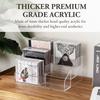 MyGift 3 Tier Modern Premium Clear Acrylic Cascading CD Storage Rack, Tabletop Compact Disc Case Holder, Media Organizer Display Stand Holds Up to 36 Jewel Cases view 2