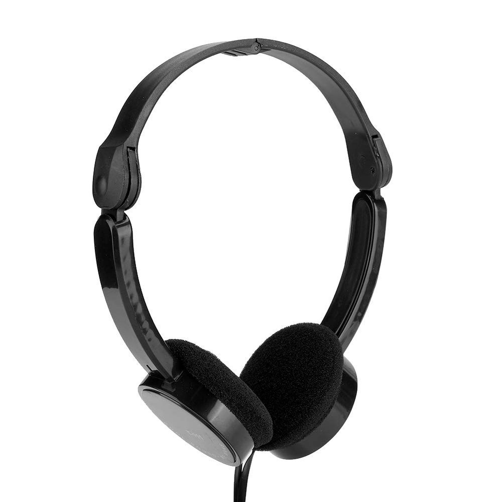 gernie Headset Headphones for Kids Microphone Earphones Head Mounted Earpiece Folding for Children, Earbud for T1 Toddler Kid Baby, Kids Headphones Computer Headsets (Black), gernie4kvam5z3co-11