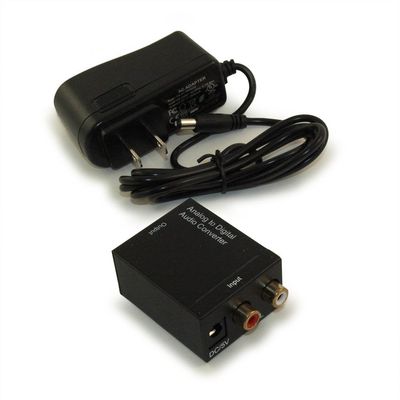 MyCableMart Analog (2 RCA) Audio to Digital Coax or Optical Toslink Converter