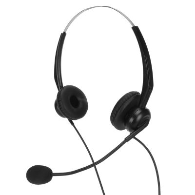 Yanmis Professional Wired Headphones,Phone Headset for Calls,Noise Cancelling Hearing Headphones and Microphone for Computer, PC, Computer